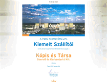 Tablet Screenshot of kopiskft.hu